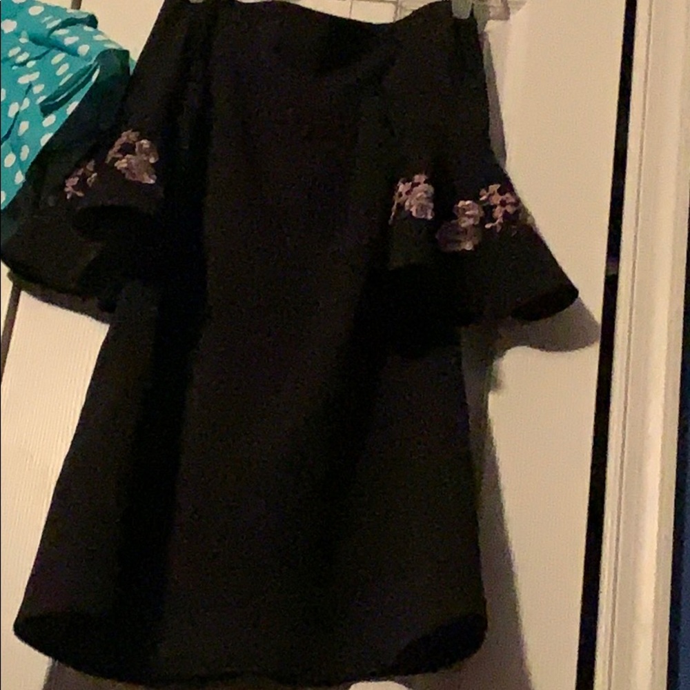 Black off the shoulders dress